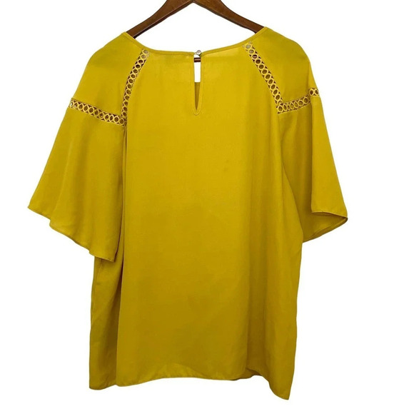 Zac & Rachel Mustard Yellow Top Size XL - Picture 2 of 7